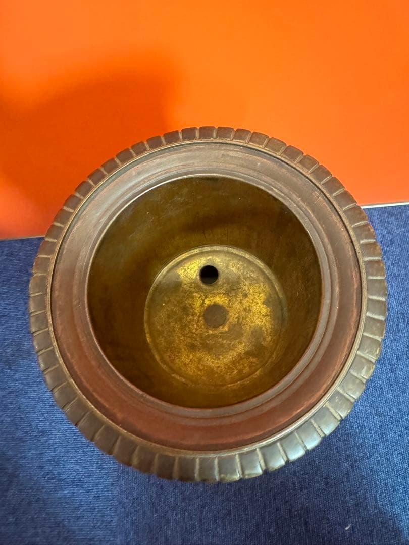 1965 薩摩焼 古薩摩 金彩色絵 龍文美人人物画 花瓶 時代物