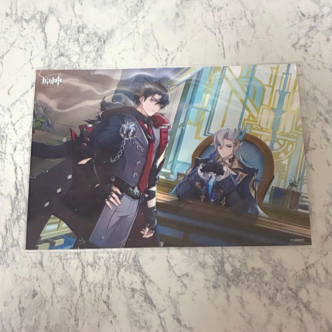 原神 ファミマ ブロマイド リオセスリ ヌヴィレット - メルカリ