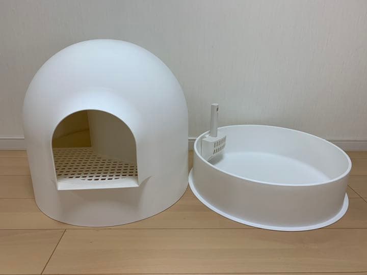 人気 ピダン ドーム型 猫トイレ ホワイト pidan ピダン 猫用トイレ