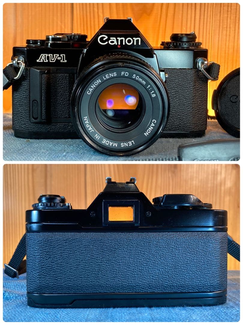 ☆フィルム入門に！☆canon av-1☆完動品＊美品＊