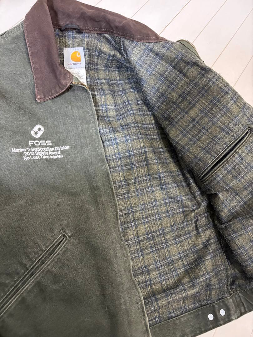 【特価】Carhartt デトロイトジャケット M J97mos 企業ロゴ