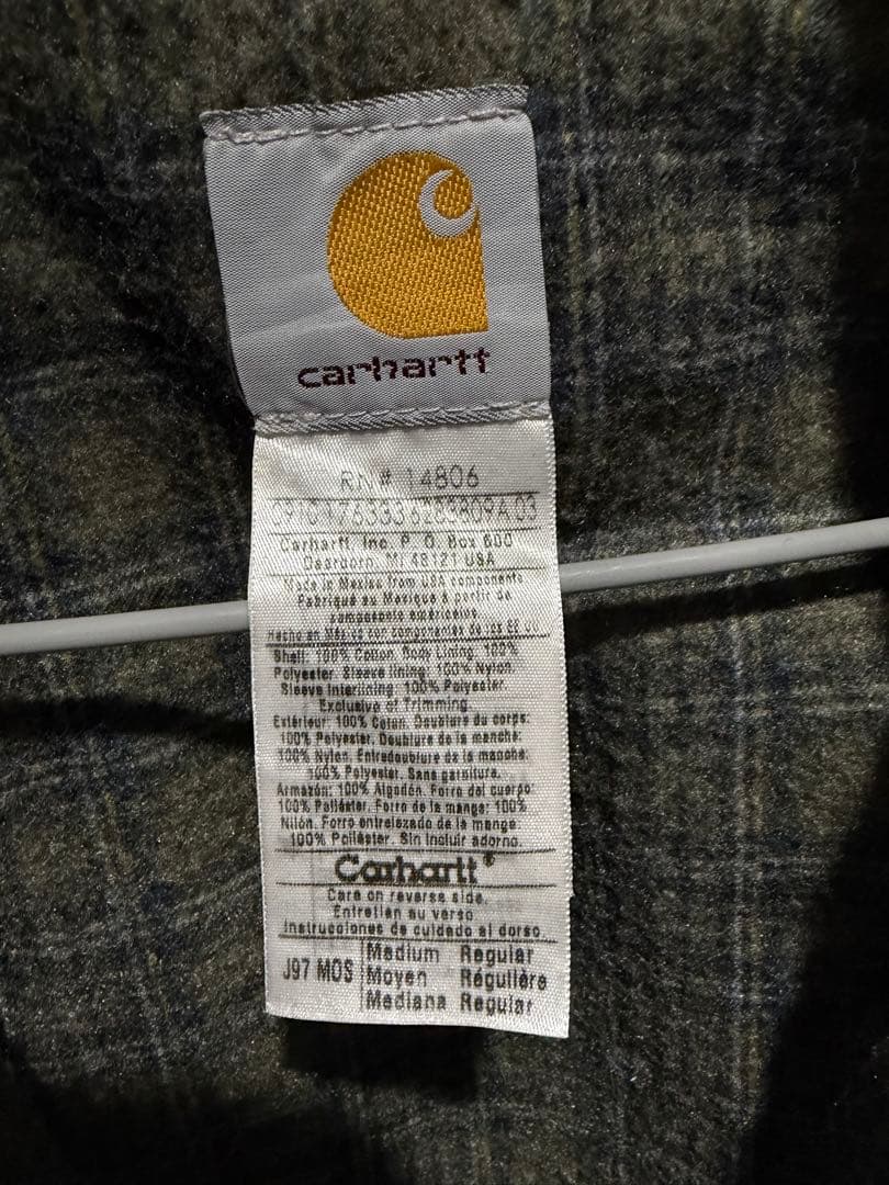 【特価】Carhartt デトロイトジャケット M J97mos 企業ロゴ