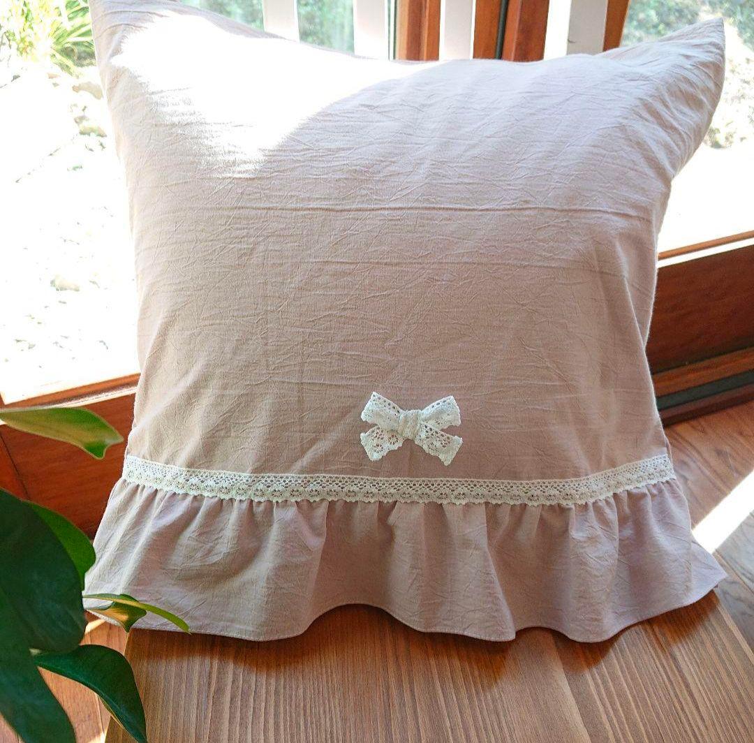 花子♡ダスティピンクコットン♪クッションカバー2枚&パソコンカバー1枚