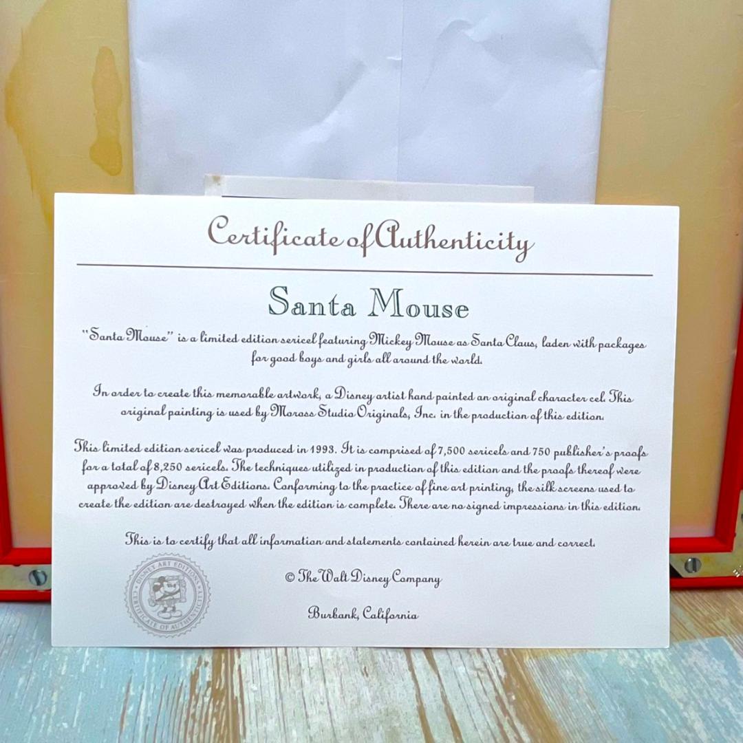 限定★ミッキーマウス サンタミッキー クリスマス プレゼント アートギャラリー
