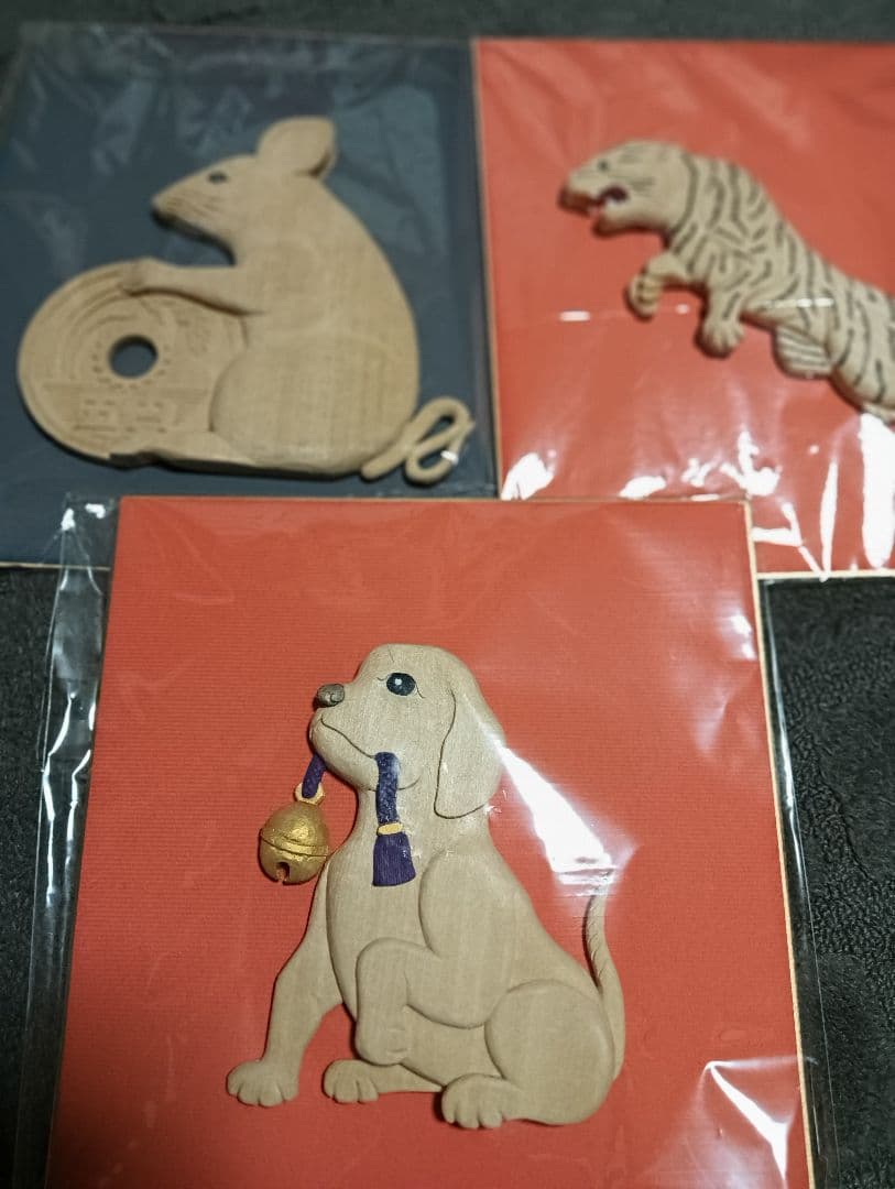 値下げ依頼 芸術作品！！木彫り手作り 12 干支 展示作品集