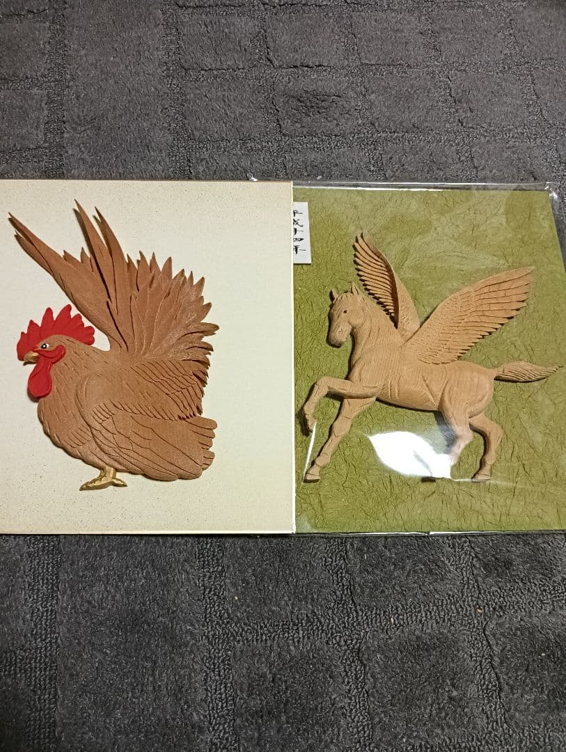 値下げ依頼 芸術作品！！木彫り手作り 12 干支 展示作品集