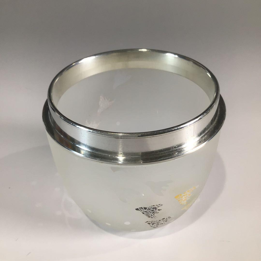 P660 棗 『高橋直樹造』『吹きガラス』『波千鳥文』『義山棗』 共