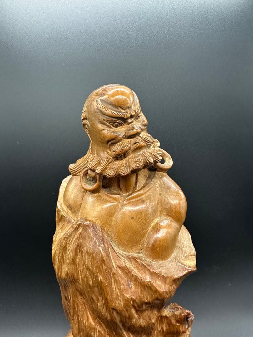 木彫 柘植 達磨 立像 古美術骨董 - メルカリ