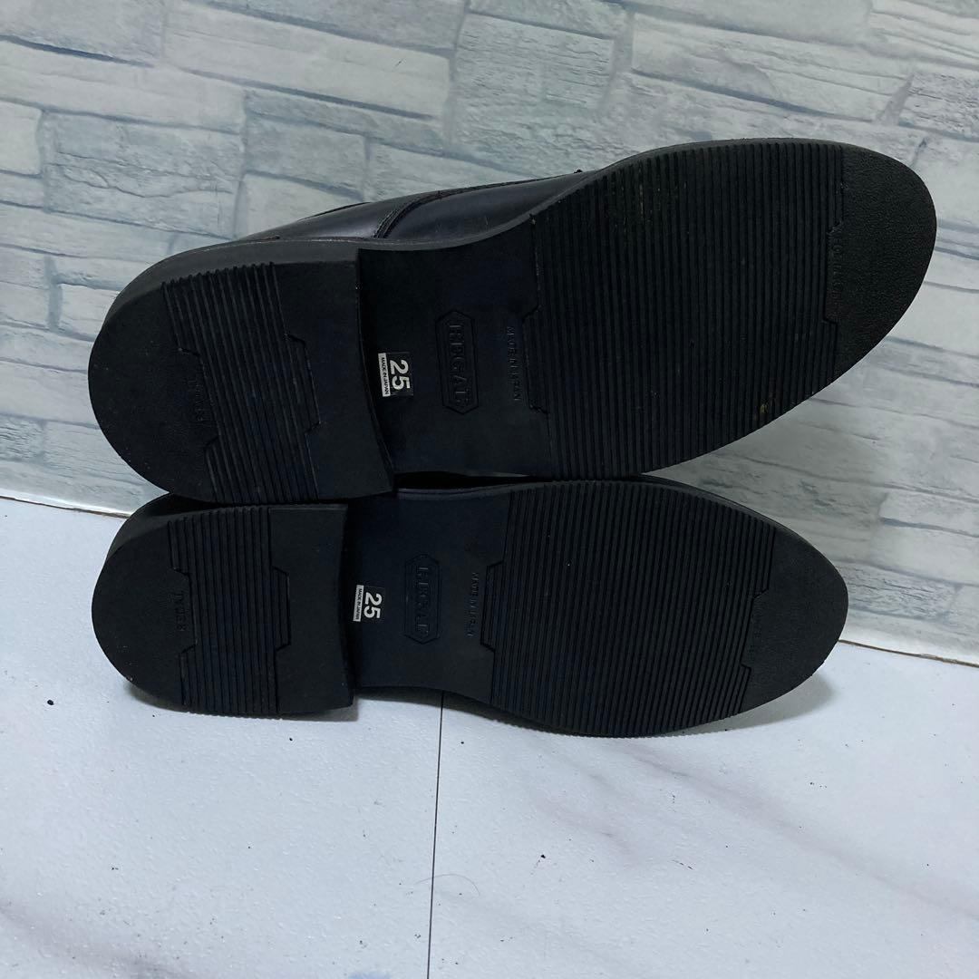 極美品 REGAL リーガル ビジネスシューズ JU13 本革 ブラック 25