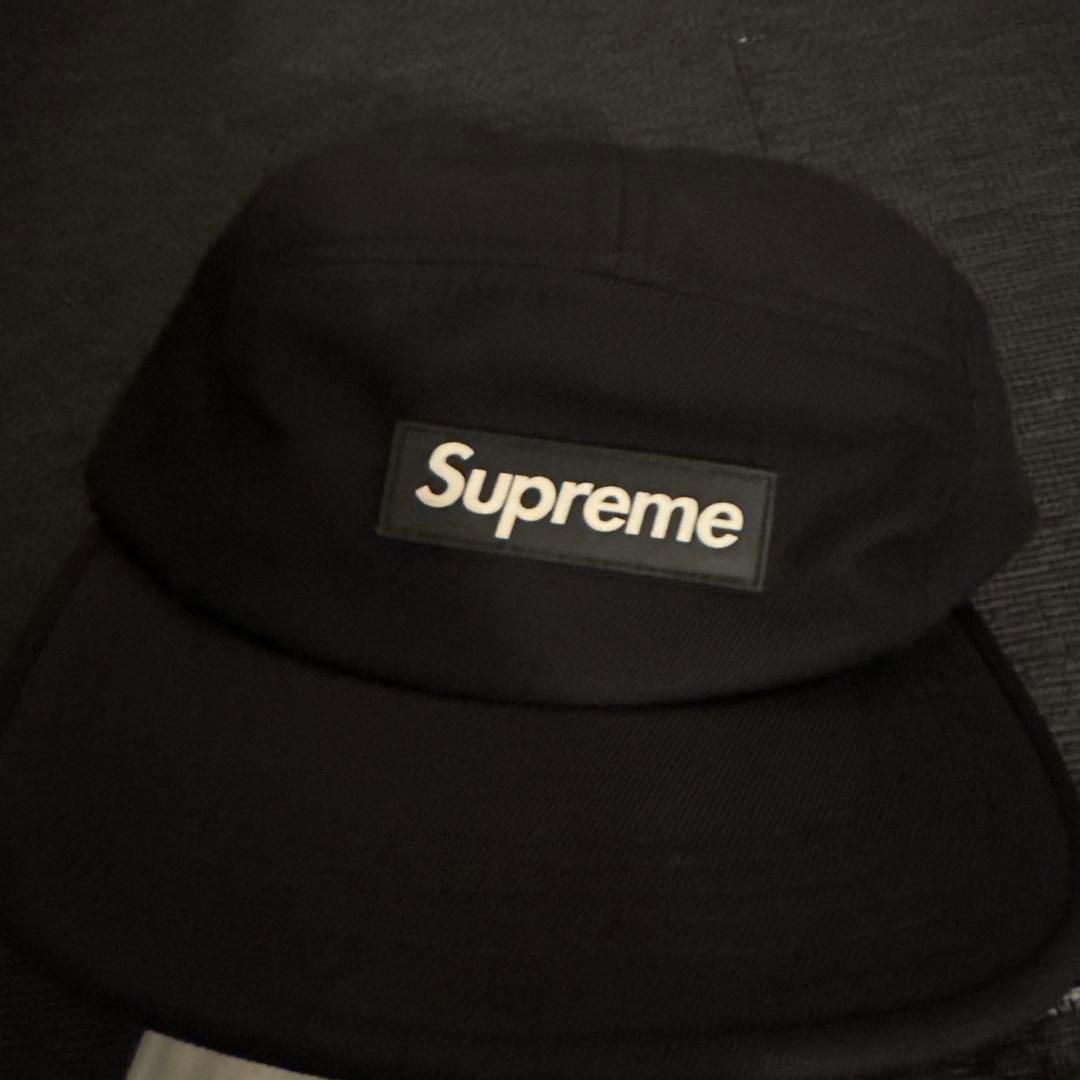 Supreme ブラック キャップ ストラップバック Supreme ブラック