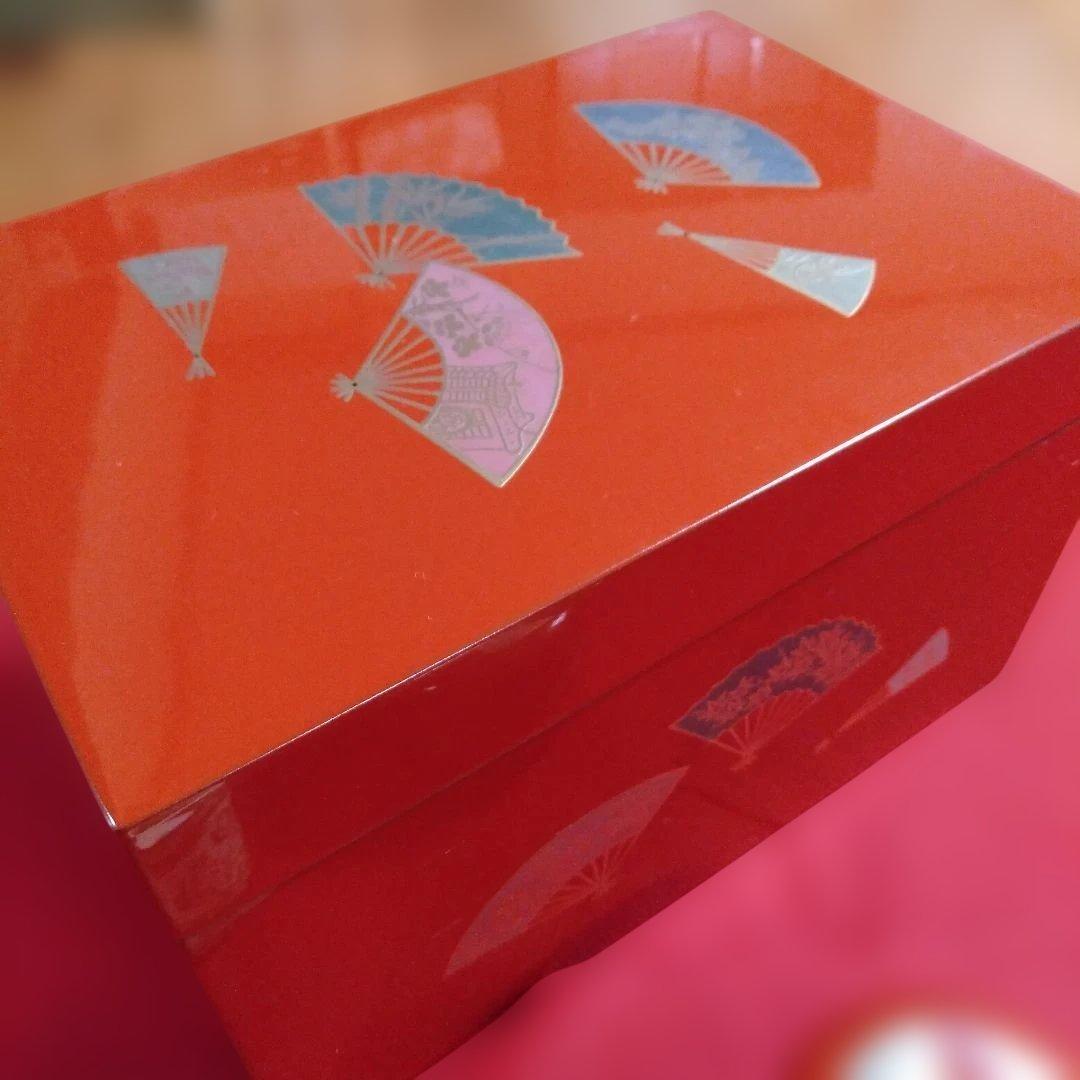 扇面蒔絵入り 利休茶箱