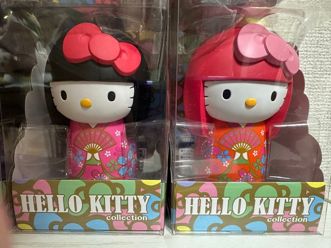 [レア] ハローキティ　こけし　コレクション　フルセット　キーホルダー　限定版
