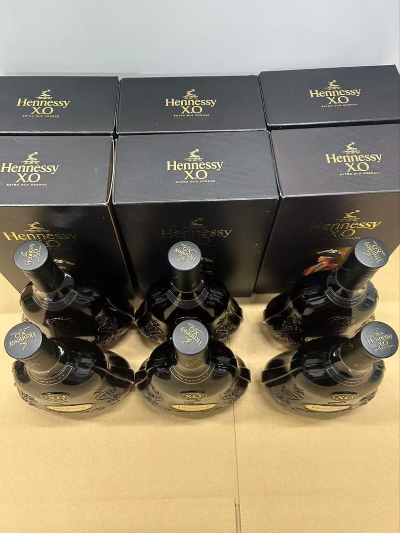 古酒 並行 Hennessy ヘネシー XO 黒キャップ 箱付き 6点セット - メルカリ