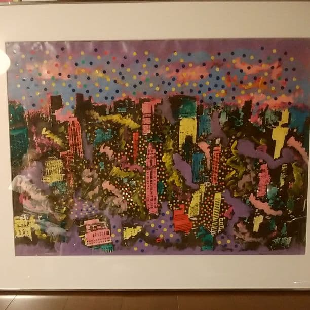 マンハッタンアクリル絵 マンハッタンアクリル絵