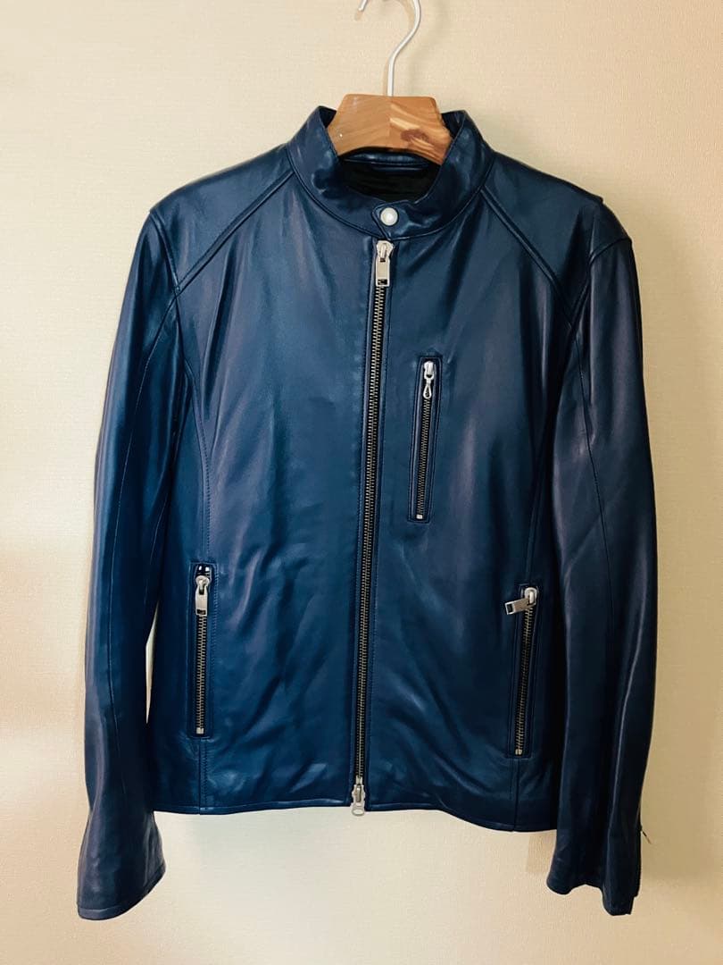 掘*人様 JACKROSE ネイビー シングルライダースジャケット ネイビー サ 掘*人様 JACKROSE ネイビー シングルライダースジャケット ネイビー サ