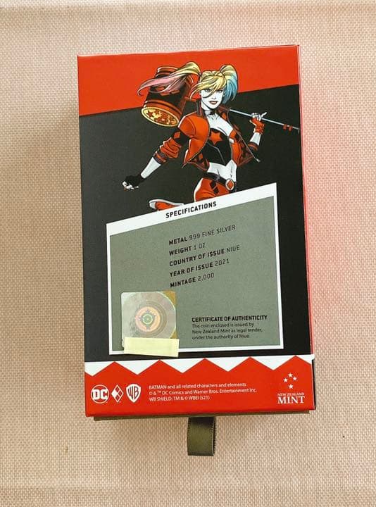 ハーレイ・クイン　チビ　銀貨　ニウエ