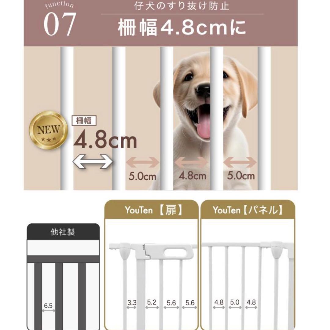 未使用に近い】2024年モデル ペットサークル 8枚セット 扉付 YouTen YouTen