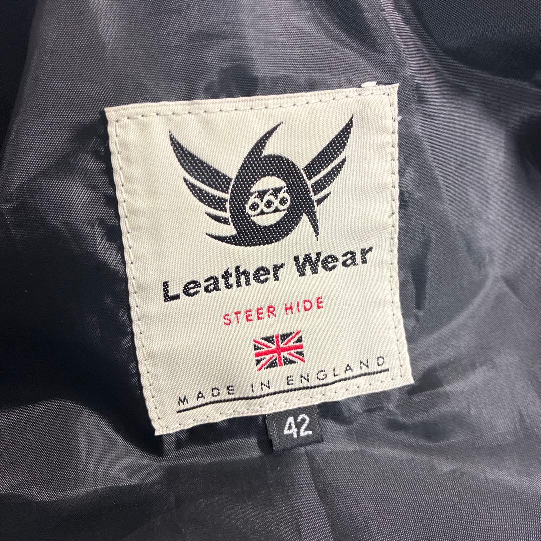 666 シングルライダースジャケット ステアハイド MADE IN UK 42