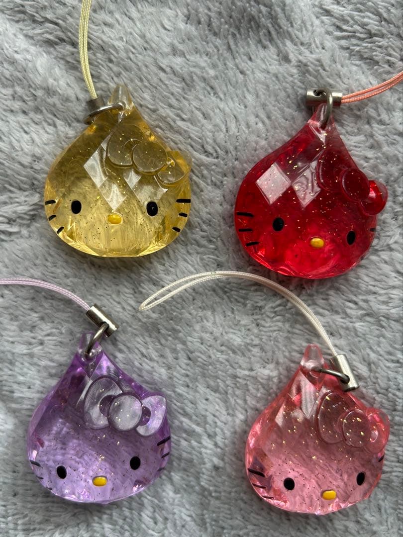 希少 ハローキティ しずくストラップ 激レア非売品 全6色セットキティ サンリオ