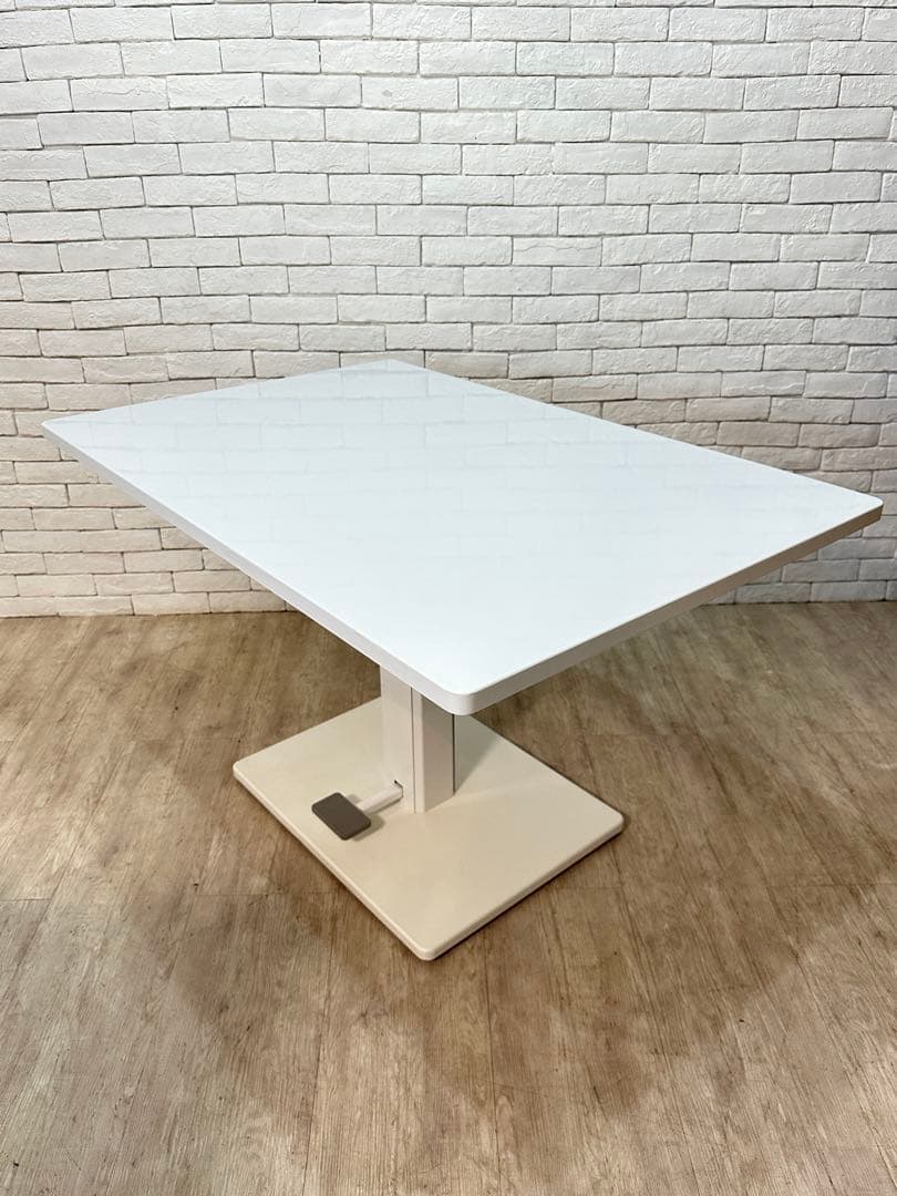 ①【東京都内23区配送無料】昇降テーブル　ダイニング　センター　リビング　食卓