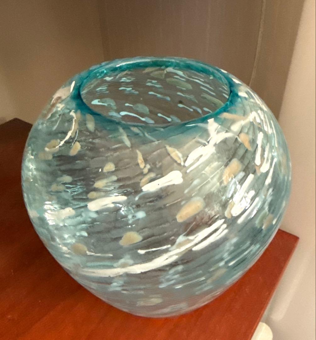 イイノナホ ガラス 作家 花器 フラワーベース オブジェ