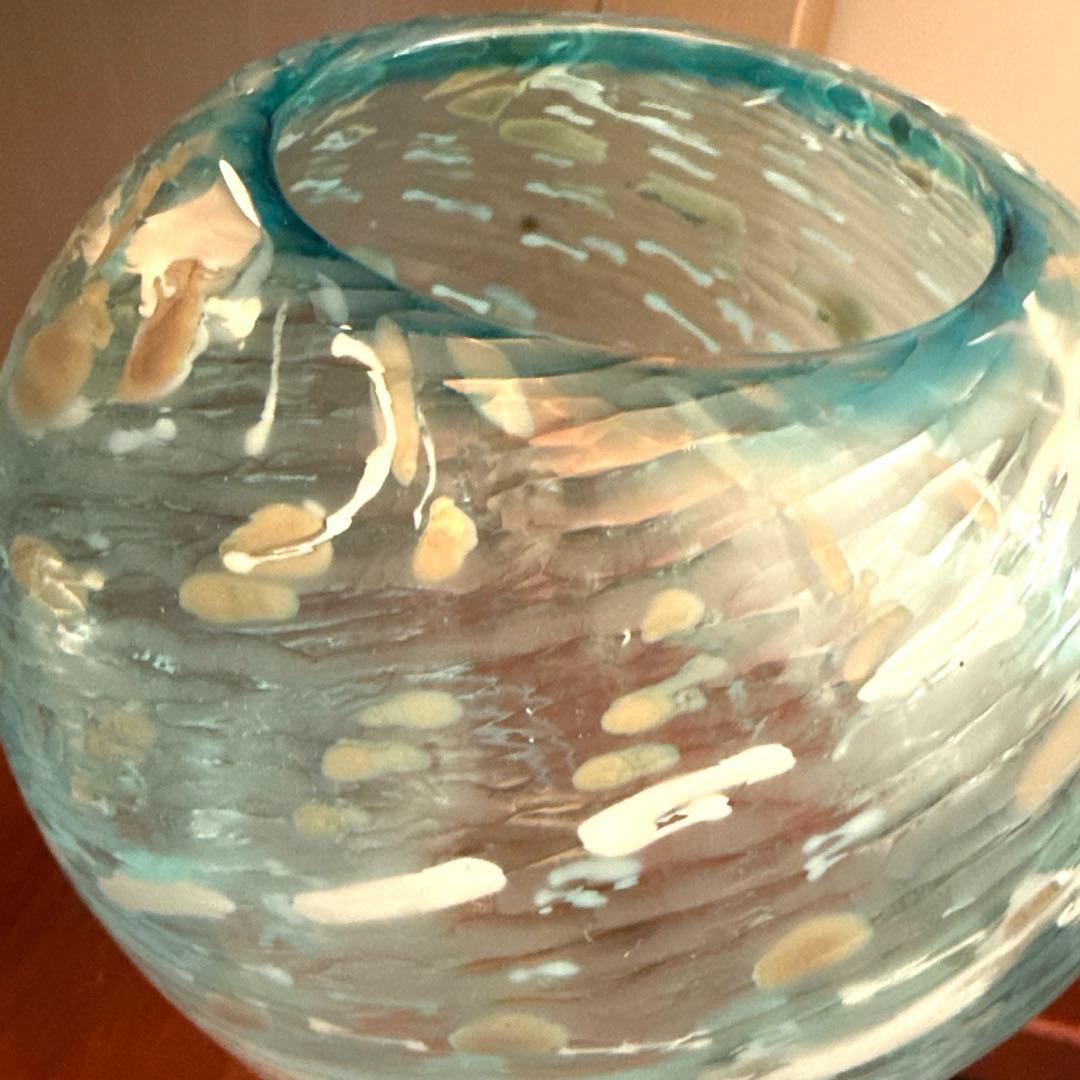 イイノナホ ガラス 作家 花器 フラワーベース オブジェ