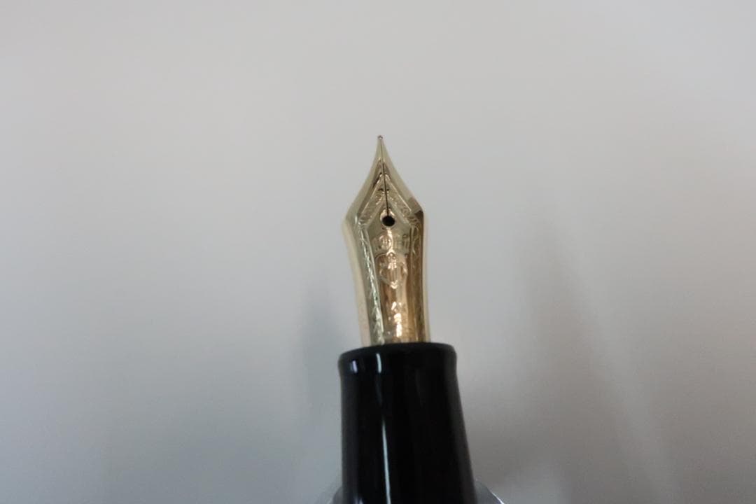 廃番品】セーラー万年筆 新品 プロムナード ブラック MF 中細 14K