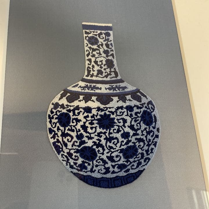 値引き可能です！新品　中国蘇州　刺繍絵　額含む