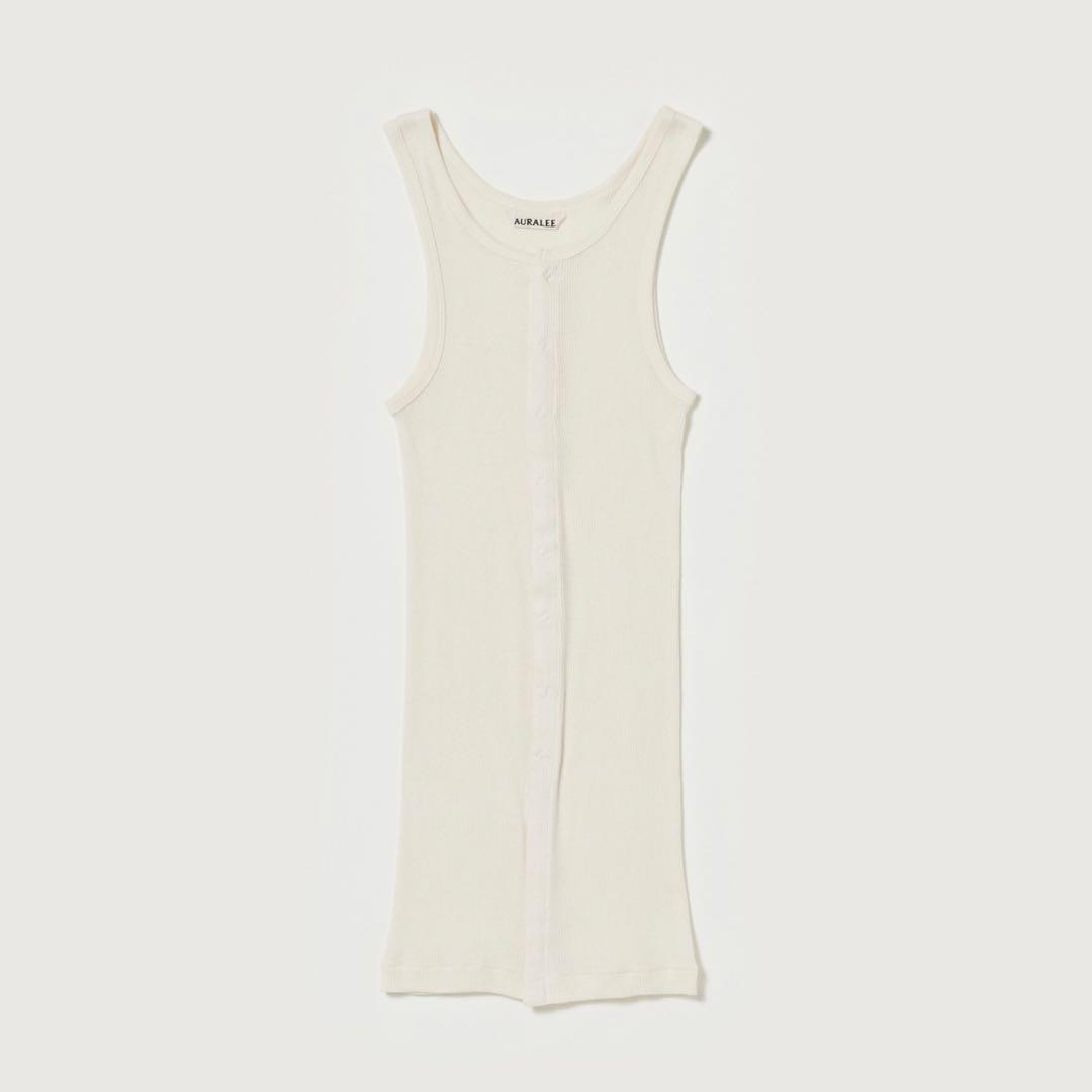 【美品】AURALEE オーラリー ソフトリブタンクトップ 1
