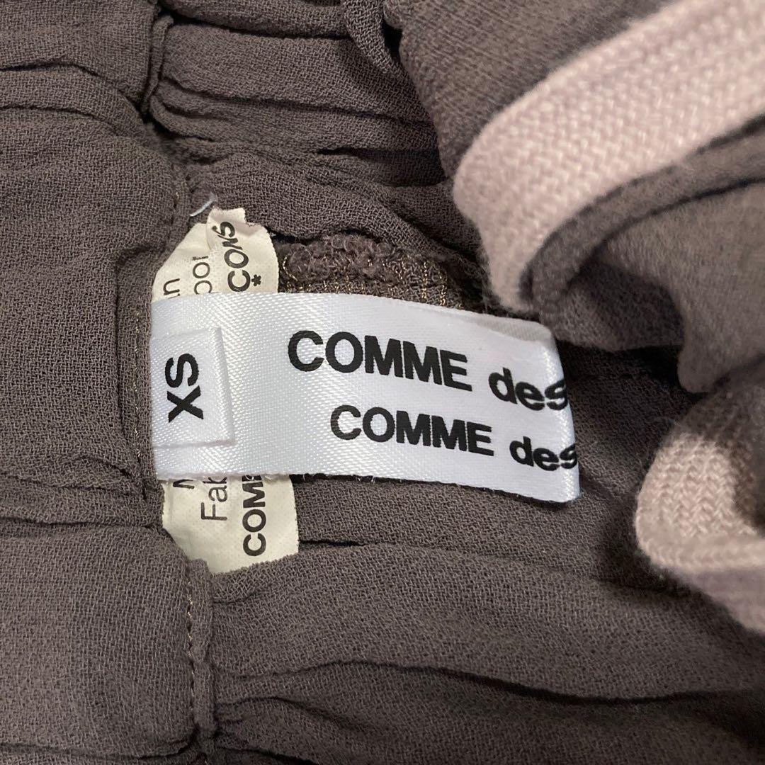 COMMEdesGARCONS 変形シフォンパンツ ブラウン XS オシャレ