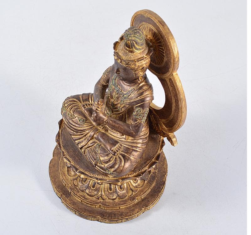 仏教美術 樹脂製 レプリカ チベット仏 仏像 置物 V R4673