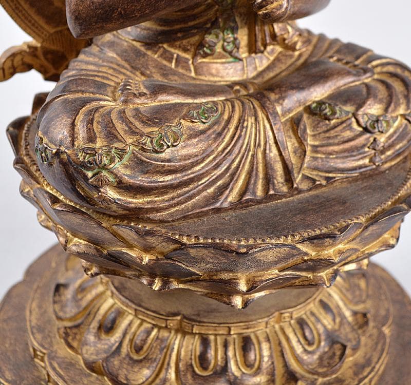 仏教美術 樹脂製 レプリカ チベット仏 仏像 置物 V R4673