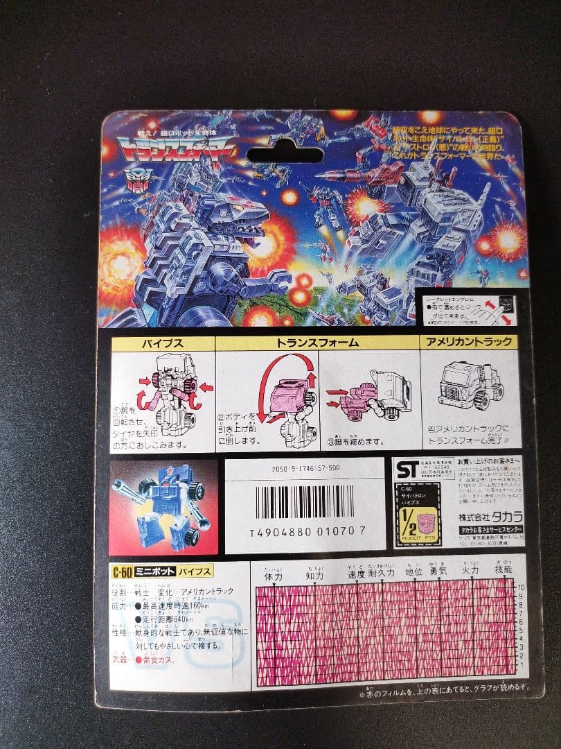 トランスフォーマー　 タカラ　サイバトロン　C-60 パイプス