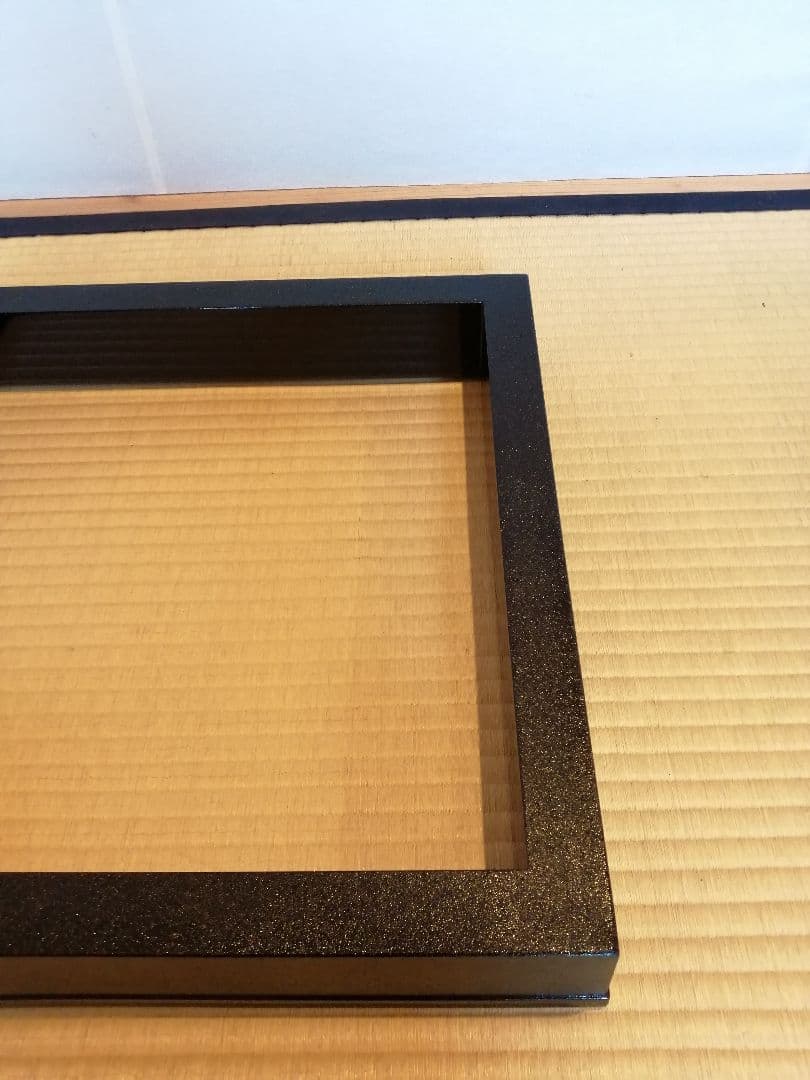 茶道具】塗師宗明作 真塗炉縁 炉縁115