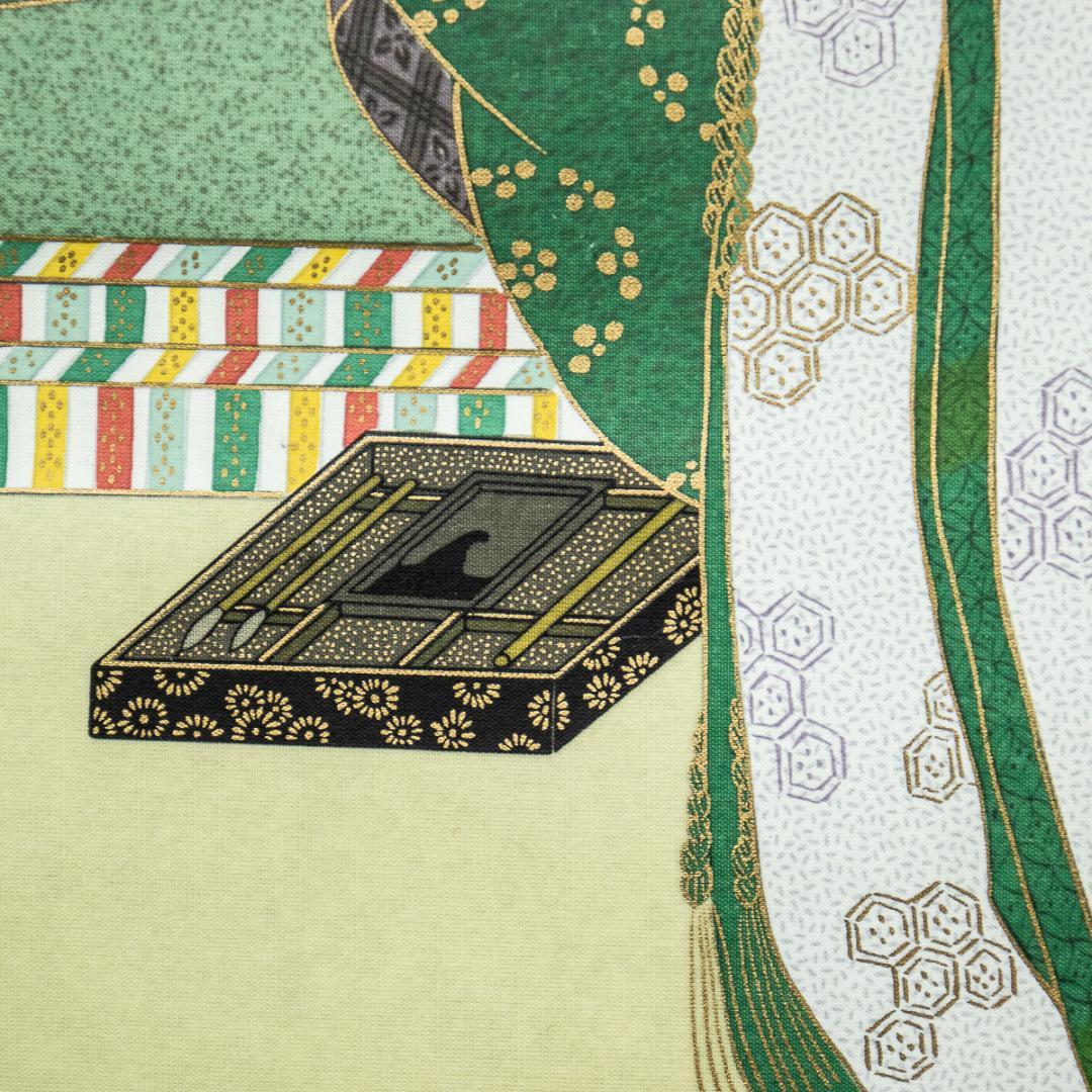 掛軸-1247 佐竹本三十六歌仙 斎官女御 紀貫之 小大君 木版彩色 伊藤