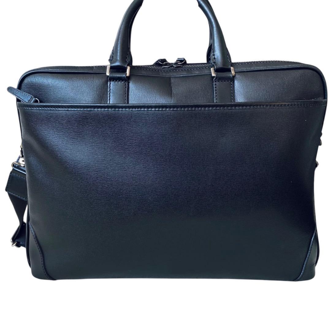 FUJITAKA フジタカ【美品】2WAY レザー ブリーフケース ブラック