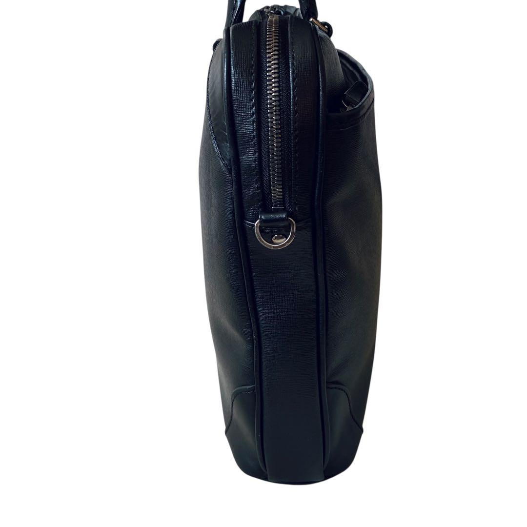 FUJITAKA フジタカ【美品】2WAY レザー ブリーフケース ブラック