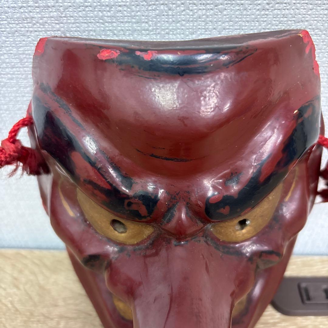 お面 天狗の面 鉄製 魔除開運
