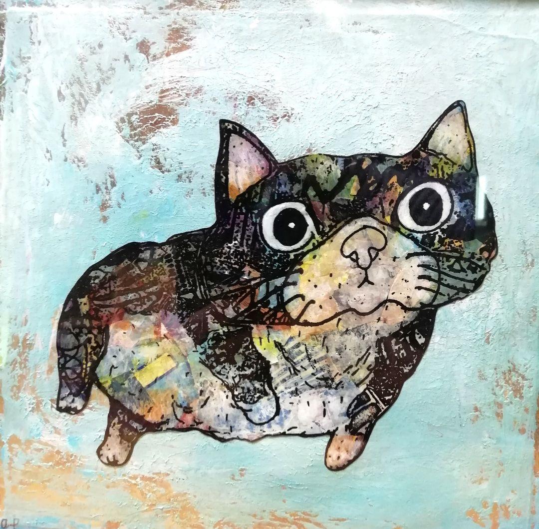 黒額縁ご確認ページ 「プカプカ猫」