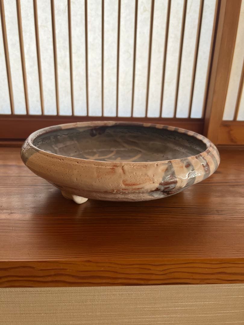 作家物 陶芸 鉢 共箱・しおり付き 銘「七斗美」 直径約29cm - メルカリ