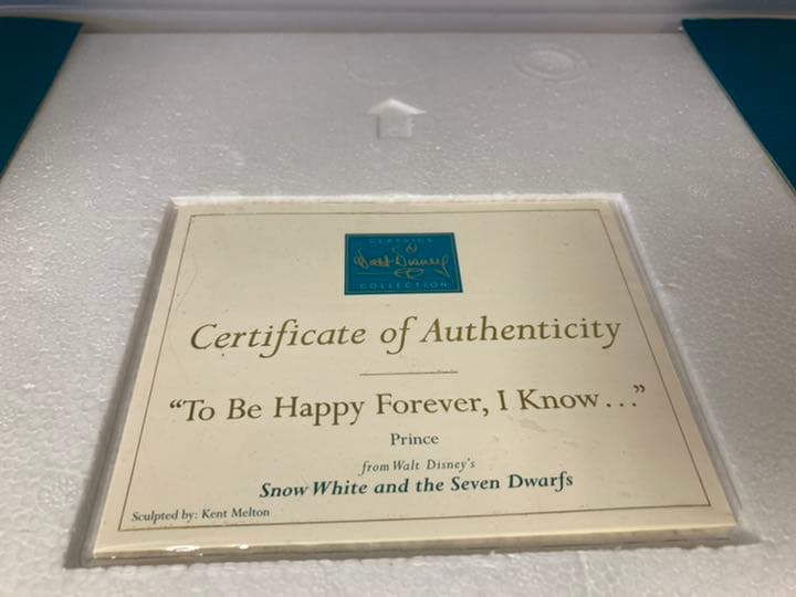 wdcc白雪姫to be happy forever,I know...王子様