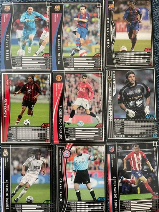 【入手困難】WCCFカード（約1,100枚）/メッシ、イニエスタ、クリロナ他