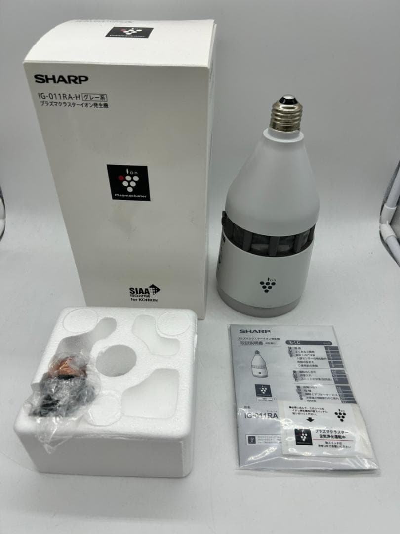SHARP IG-011RA-H プラズマクラスター 空気清浄機電気 グレー