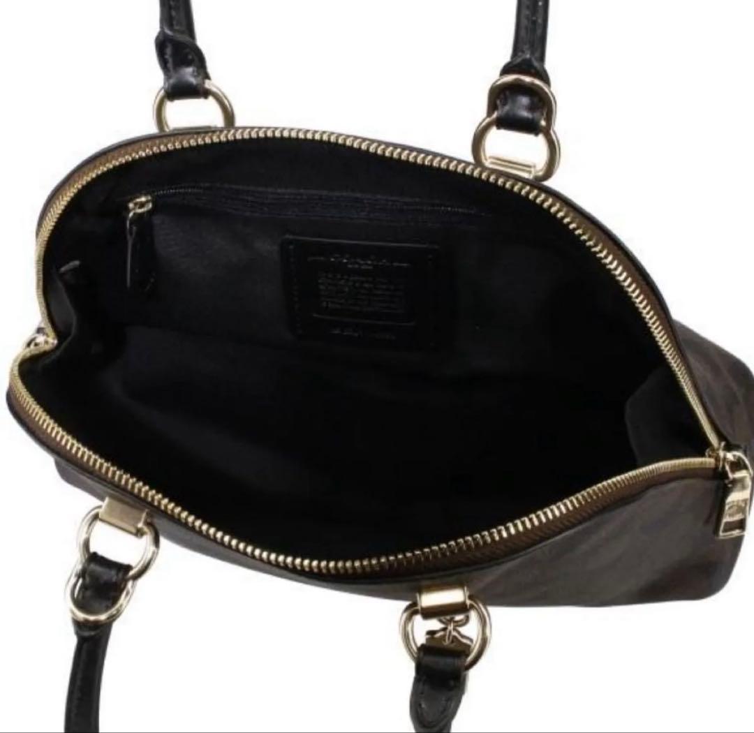 COACH コーチ　ブラウン×ブラック 2558 IMAA8 ハンドバッグ