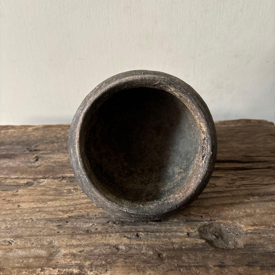 須恵器小壺 古美術 古道具 花器 アンティーク 骨董 新羅 高麗 南蛮 検:李朝