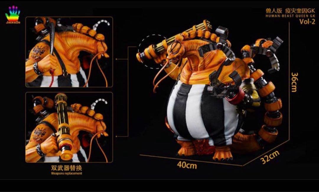 ONE PIECE ワンピース クイーン【人獣形態】 フィギュア ガレージキット