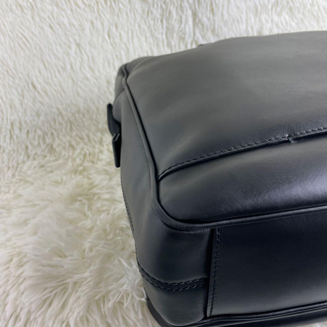 【美品】BALLY バリー ビジネスバッグ 2way レザー A4 黒