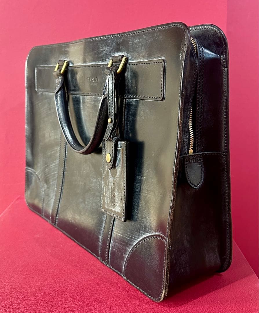 GANZO ブリーフケース 東京青山本店にて購入 長期保管品