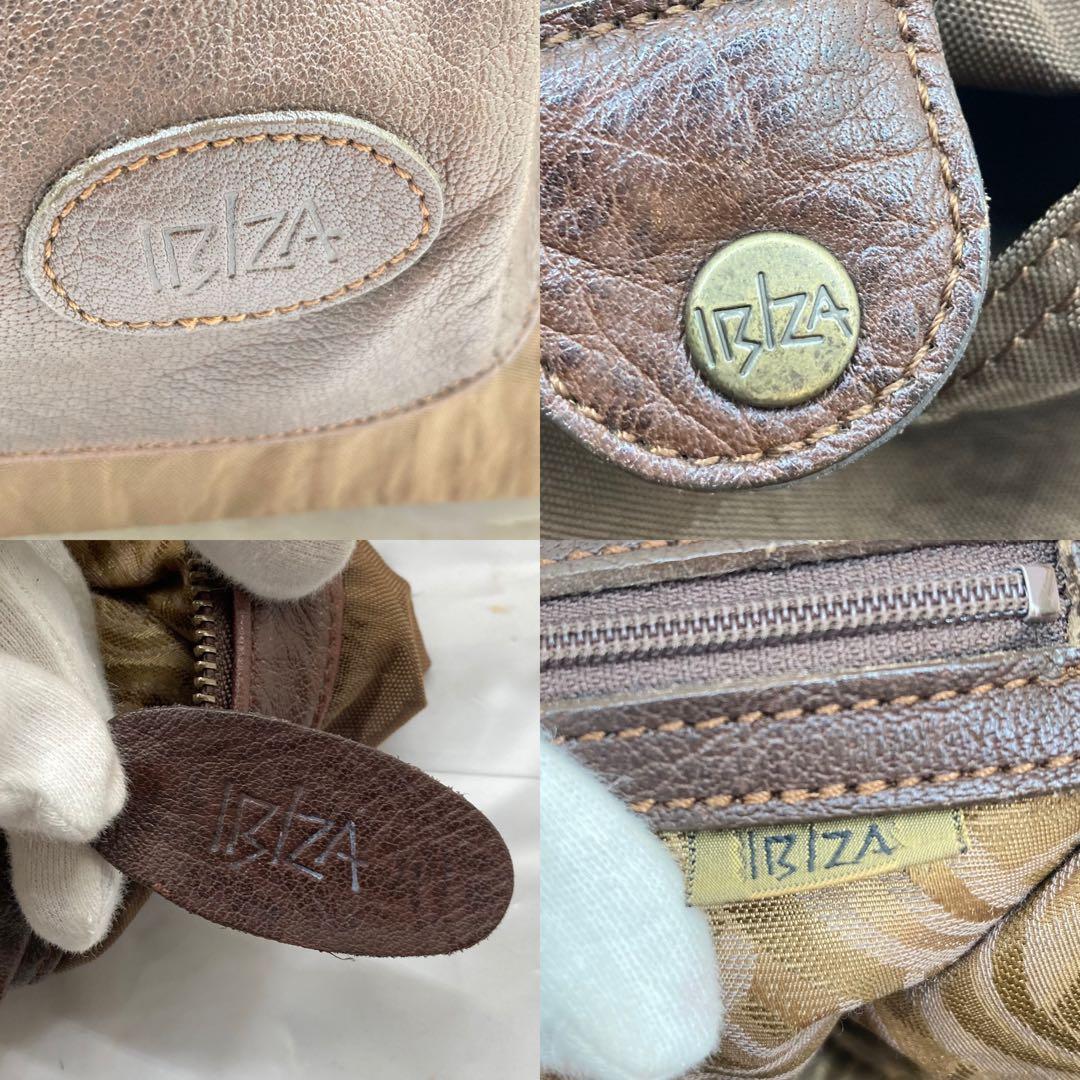 極美品❣️ IBIZAイビサ本革ボストンバッグショルダーストラップ旅行鞄
