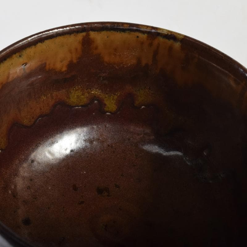 Q太郎　茶道具　高取焼　鬼丸雪山作　茶碗　共箱　V　7111